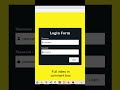 Create Simple Login Form Validation Using JavaScript | HTML, CSS And Java Script 2023 #javascript