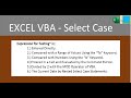 Excel VBA | Select Case Statement
