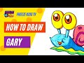 How to draw Gary the Snail | Step by step for beginners!
