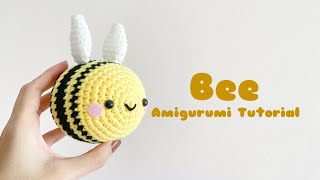 Bee Amigurumi Crochet Tutorial | Step by Step | FREE PATTERN