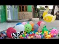 popping Balloons!! Balon angsa terbang, Balon Emoji, Suara Sapi, ayam, T-rex, gajah, bebek, tayo dll