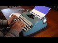 1965 Smith-Corona Sterling typewriter demo