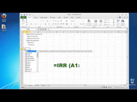 How to Calculate the Internal Rate of Return, or IRR, in Microsoft Excel How to Calculate the Internal Rate of Return, or IRR, in Microsoft Excel