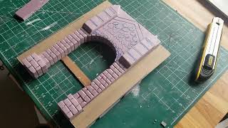Making a miniature replica of a Spanish Colonial style door