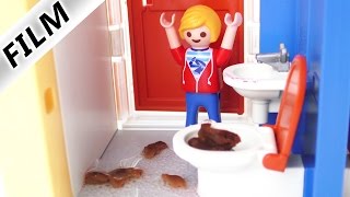 Playmobil historyjka- Marvin robi kupę i zatyka toaletę!