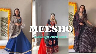 MEESHO LEHENGA CHOLI COLLECTION ✨😍NAVRATRI SPECIAL OUTFIT🛍️ #meesho #lehenga #haul