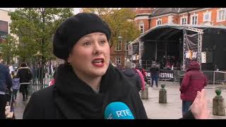 RTE NEWS - FIONA COLLINS GIVES THE LOWDOWN ON THE CORK GUINNESS JAZZ FESTIVAL - CORK-ON-LEE IRELAND