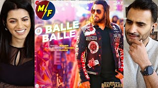 O BALLE BALLE Song REACTION!! - Kisi Ka Bhai Kisi Ki Jaan | Salman Khan | Sukhbir | Kumaar
