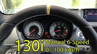 E81 BMW 130i 0 - 100 hard launch with 6-speed manual \u0026 all M performance parts