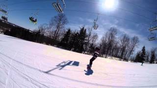 First season snowboarding - Chicopee - Blue trail