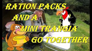 Mac tries out his Mini Trangia and a 24HR Ration Pack