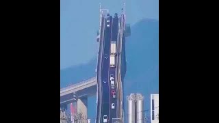 Eshima ohashi bridge in Japan.  #facts #bridge #japan #informative #dailyposts #eshimaohashi #viral