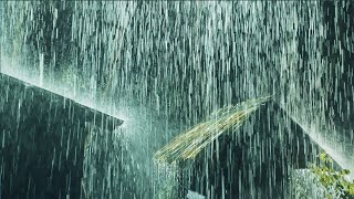 Fall Asleep Immediately With Super Heavy Rain On Tent & Massive Thunder Sounds At Night | Relaxation