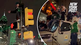 Philly streets descend into chaos as fans clash with police following Super Bowl 2025 win