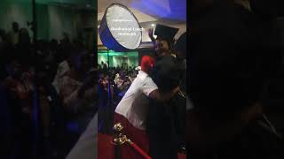 Mother happy for Daughter at Graduation Lunch