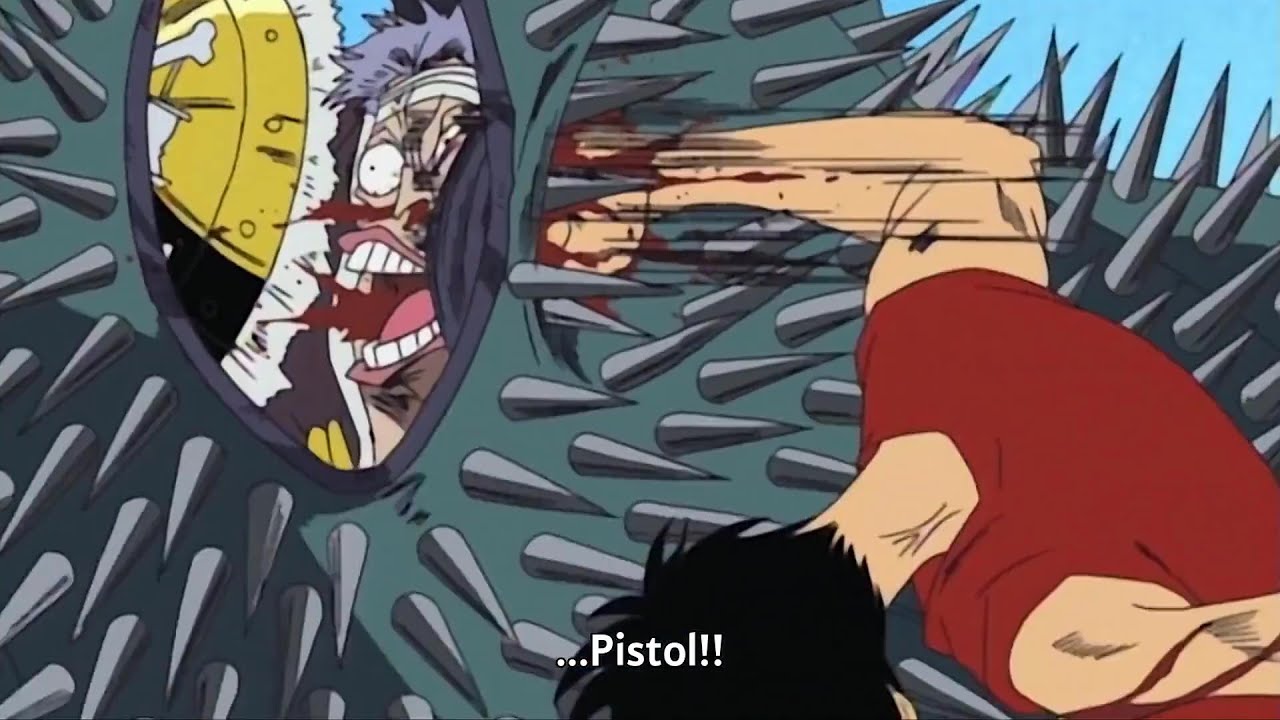 Luffy Punches Through Metal Spikes | One Piece 28 Highlight - YouTube