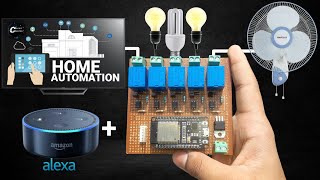 DIY Amazon Alexa Home Automation with Relay Module \u0026 ESP32 ( Voice + Mannual IoT Project)