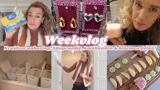 MEGA KRUIDVAT UNBOXING, VINTED HAUL, WASMAND EUFORIE \u0026 LEKKER POETSEN | Weekvlog | Zeg maar Fem