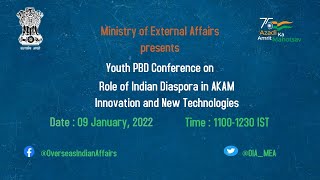 Youth Pravasi Bharatiya Diwas (PBD) Conference (January 09, 2022)