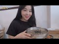 sub ice cream dessert pork noodles shrimp mukbang 🏝 오메기떡 빙수 디저트 고기국수 칼국수 딱새우 먹방 jeju vlog 제주도 브이로그