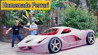 Full 40 Days Build Ferrari Laferrari - I have finished Homemade the mold of a Ferrari supercar