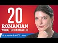 20 Romanian Words for Everyday Life - Basic Vocabulary #1