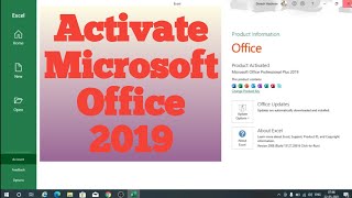 How to Activate Microsoft Office 2019 All versions. एक्टिवेट ऑफिस 2019