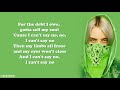 Billie Eilish - bury a friend (Lyrics)
