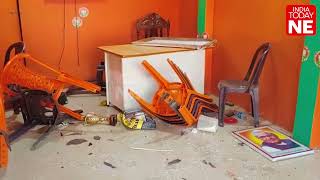 Office of BJP vandalised by alleged Tipra Motha workers following election win in Tripura