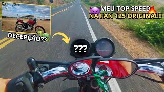 TOP SPEED DA FAN 125 ORIGINAL!! *velocidade máxima*