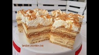 Banatoffee cake without baking #cake #simplerecipe #banana