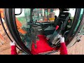 the first perspective will take you to see the divine operation of the wheeled excavator