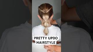 PRETTY UPDO HAIRDO | Audrey and Victoria #hairstyle #hairtutorial