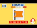 how to manage page contacts Facebook page manager