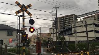 小田急江ノ島線の踏切（高座渋谷ー長後間）神奈川県