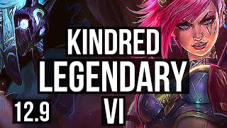 KINDRED vs VI (JNG) | 24/1/4, Legendary, 1.3M mastery, 400+ games | EUW Master | 12.9