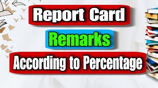 📊 Report Card Remarks by Percentage: Teacher Tips for Student Progress! 🚀