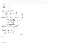 Section 3.7 (part 3) - Optimization problem example 2