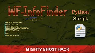 WF-InfoFinder Python Script | Wifi Network Tool For Basic Operations