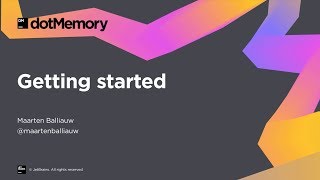 Getting started with dotMemory