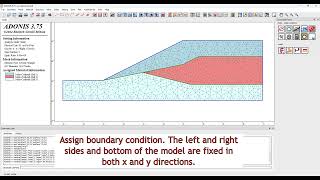 Slope Stability Analysis with ADONIS using Shear Strength Reduction (SSR) Method