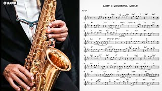 What A Wonderful World (easy solo) for saxophone
