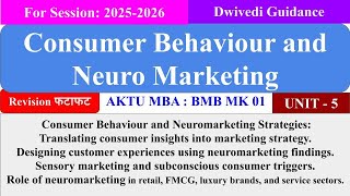 Consumer Behaviour and Neuro marketing Unit 5, Consumer Behaviour and Neuro marketing mba 3rd sem