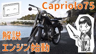 50'sイタリア原付旧車のエンジンかけるよ