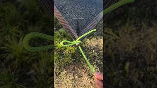 Ever BEST Tarp Corner Knot - simple but works