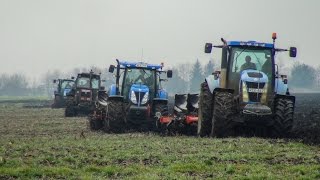 Ploughing/Plowing/Szántás - Fiatagri 180-90, New Holland T7.270, T6.155, TG 285 - 890 LE +18 ekefej