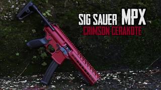 Crimson red Sig MPX Cerakote