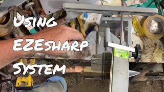 EZEsharp review, how to use and EZEsharp blade sharpener, knife sharpening