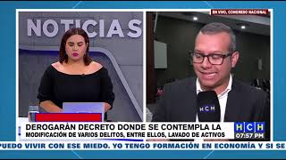 Derogarán decreto donde se contempla la modificación de varios delitos, entre ellos, Lavado de Activ