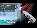 rust removal with star brite rust stain remover